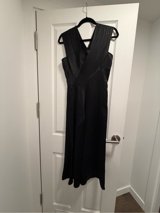 Maria cornejo Dresses & Skirts - Maria Cornejo Black Sleeveless V-Neck Midi Dress with Crossback Detail